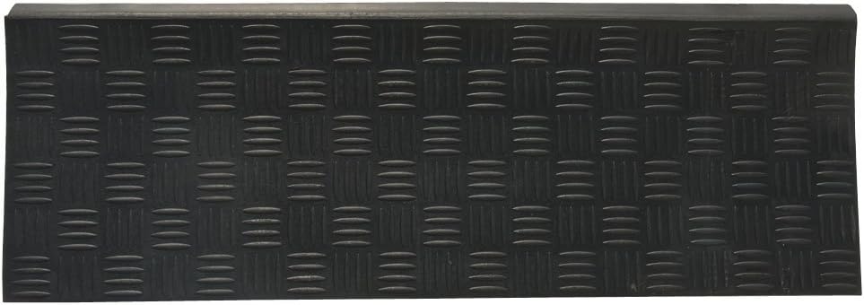 Diamond Grip Recycled Rubber 9.75x29.75 Black Stair Mats