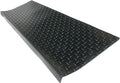Diamond Plate Non Slip 9.75x29.75 Black Rubber Stair Mats