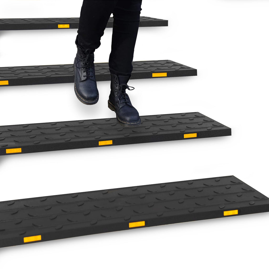 Reflective Non Slip Weatherproof Rubber Safety Stair Step Mats