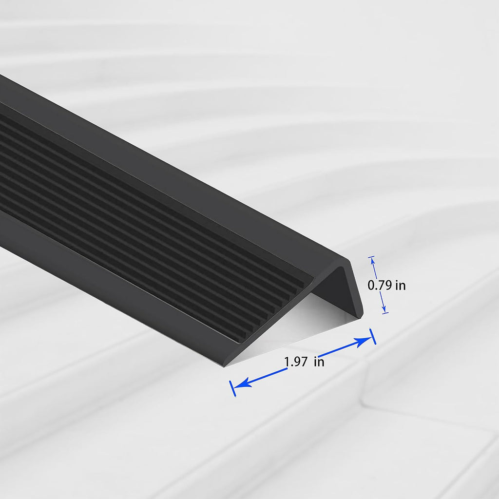Anti Slip Rubber Stair Nosing Wear Resistant Safe Step Strips