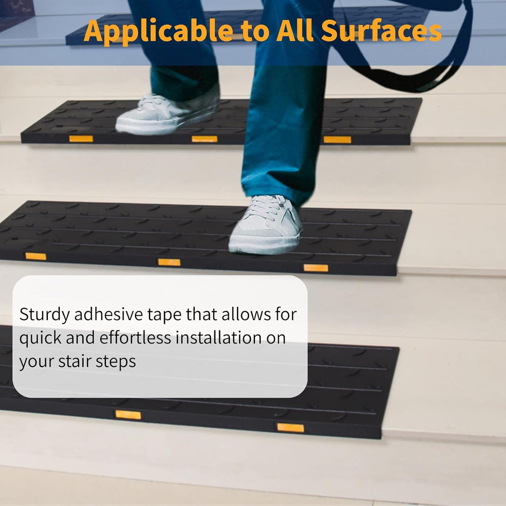 Non Slip Rubber Stair Treads Outdoor Step Protection Mats