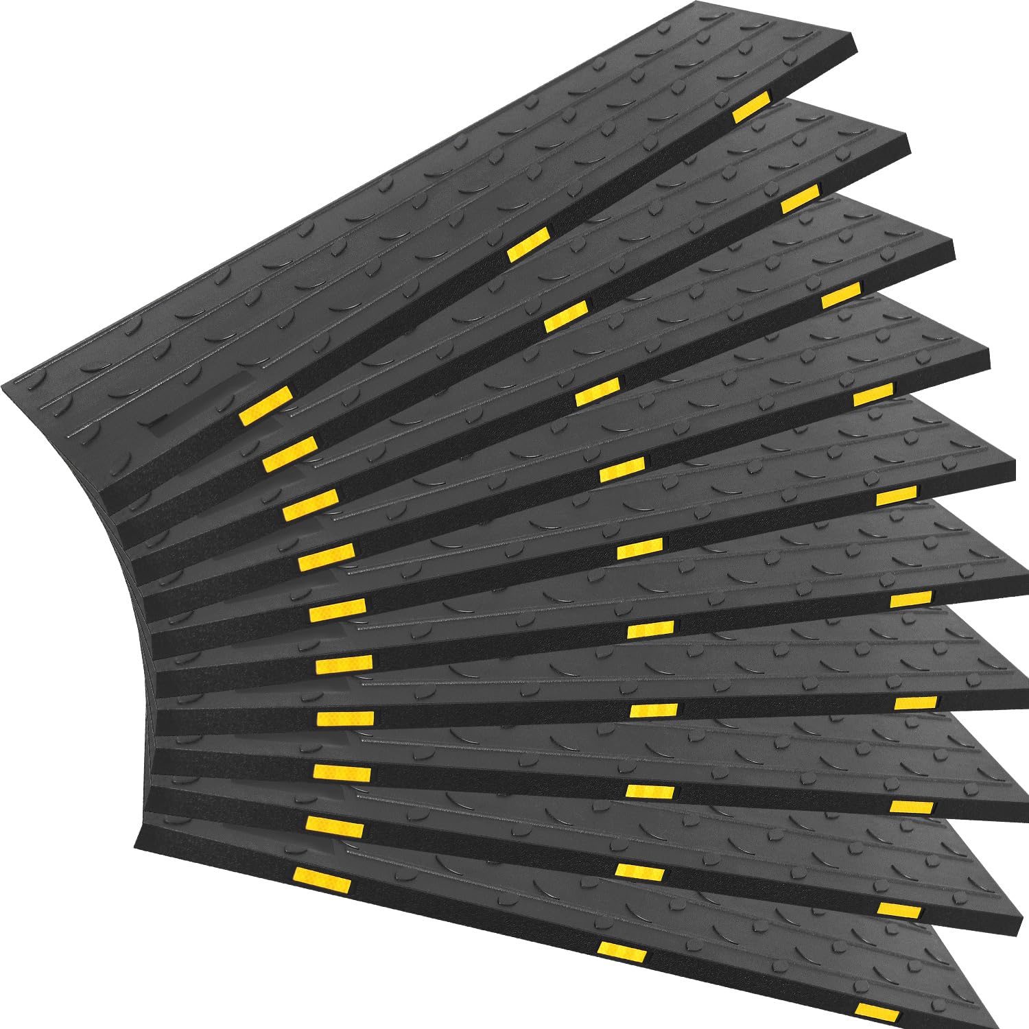 Reflective Non Slip Rubber Stair Treads Indoor Outdoor Mats