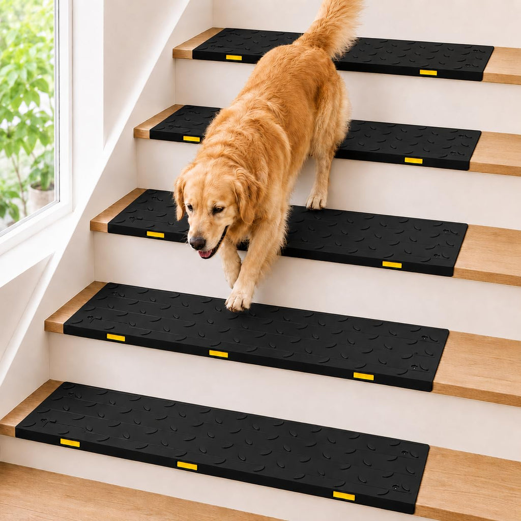 Reflective Non Slip Weatherproof Rubber Heavy Duty Stair Mats