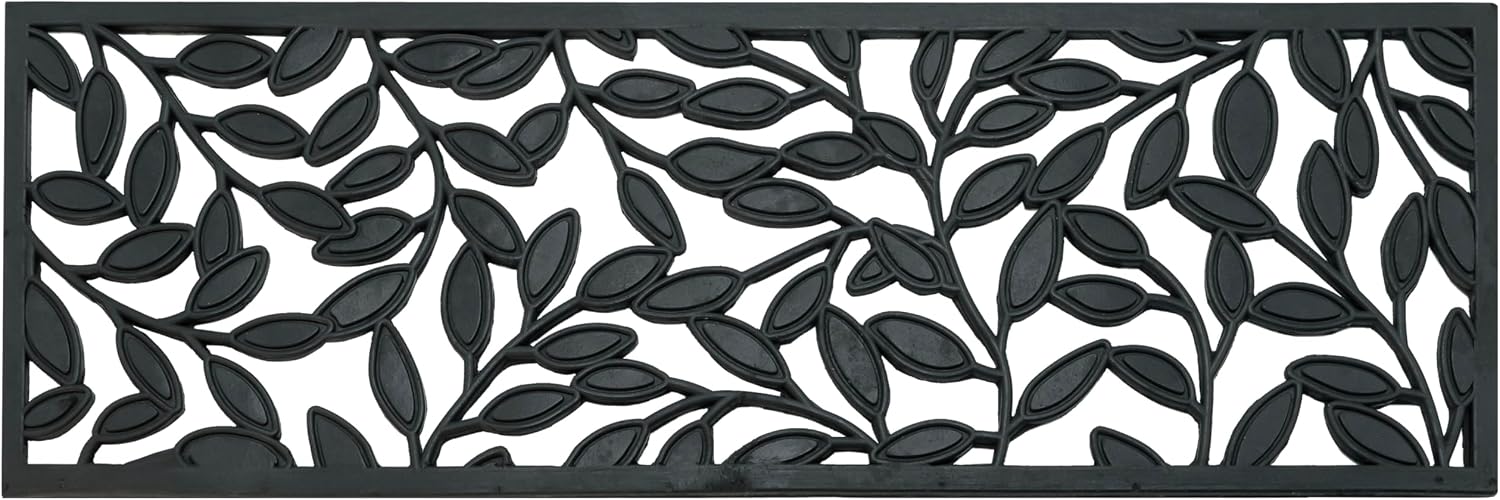 Leaf Pattern Non Slip Rubber Outdoor Stair Tread Mats