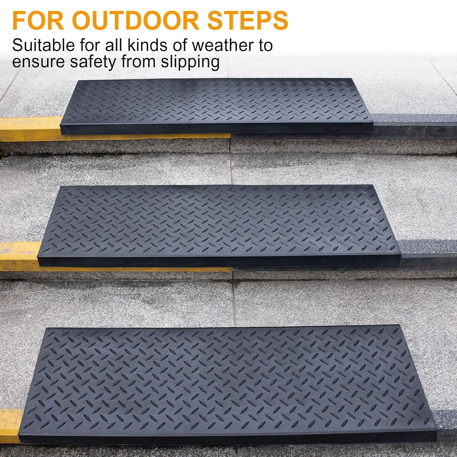 Non Slip Rubber Indoor Outdoor Stair Step Protection Mats