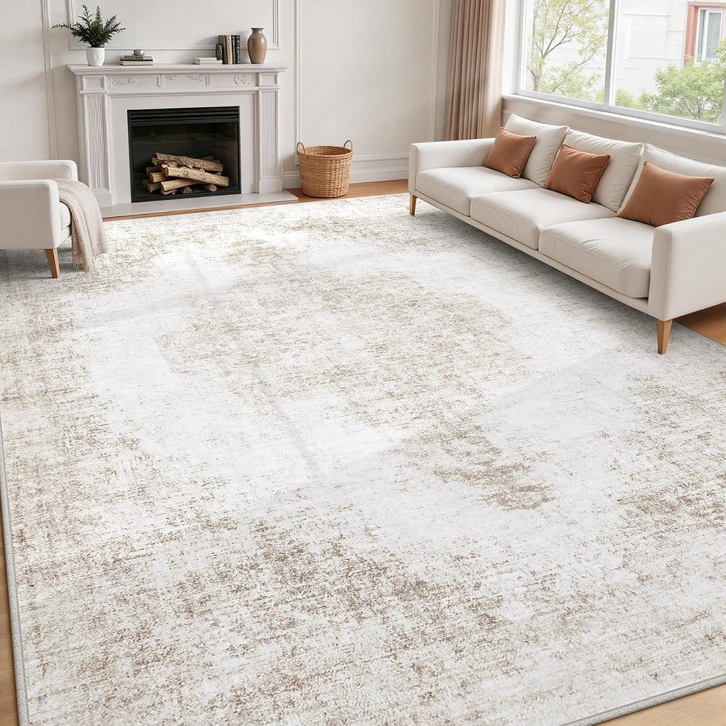 Vintage Medallion 8x10 Washable Non Slip Area Rug