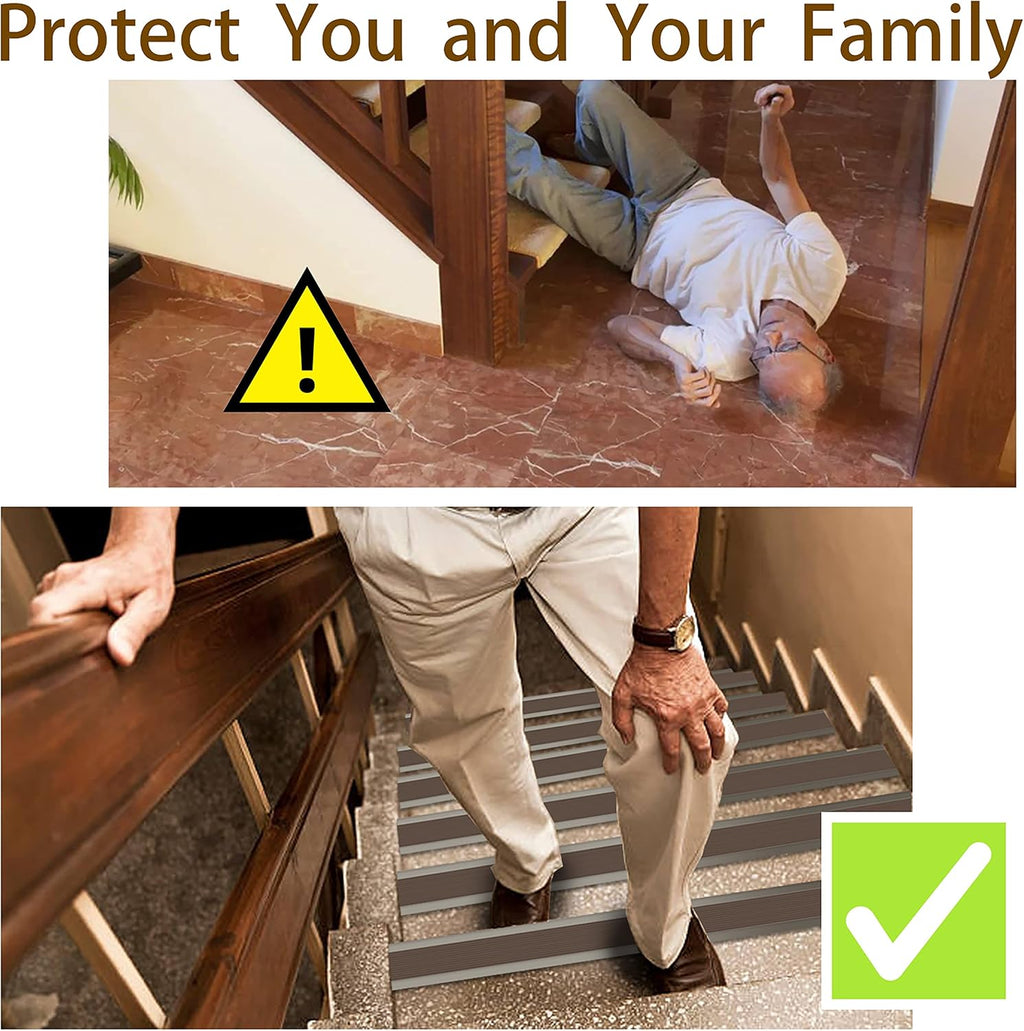 Anti Slip Rubber Stair Nosing Wear Resistant Safe Step Strips
