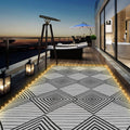 LED Waterproof 6x9 Reversible Foldable Outdoor Patio Rug