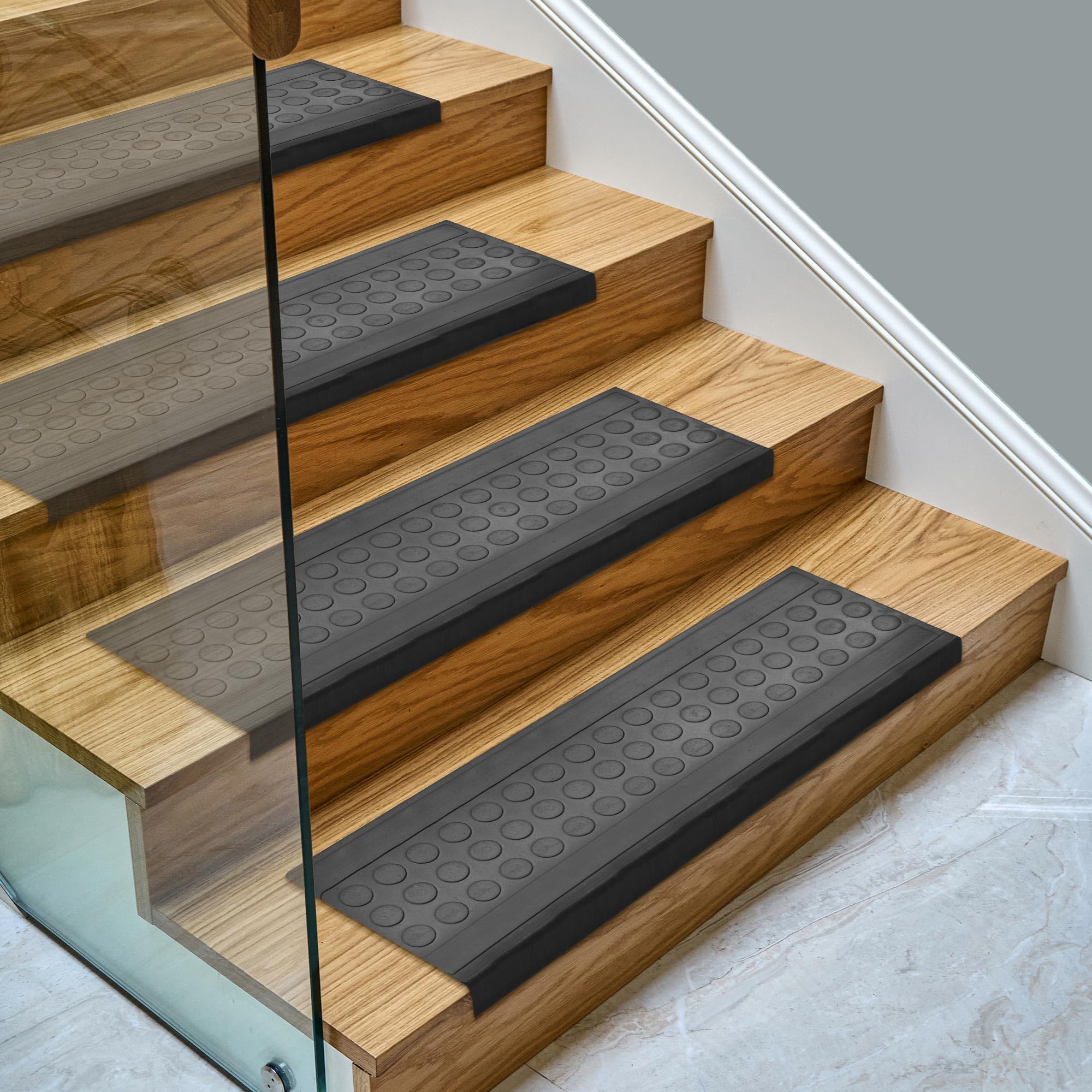 Circle Pattern Non Slip Heavy Duty Rubber Stair Mats