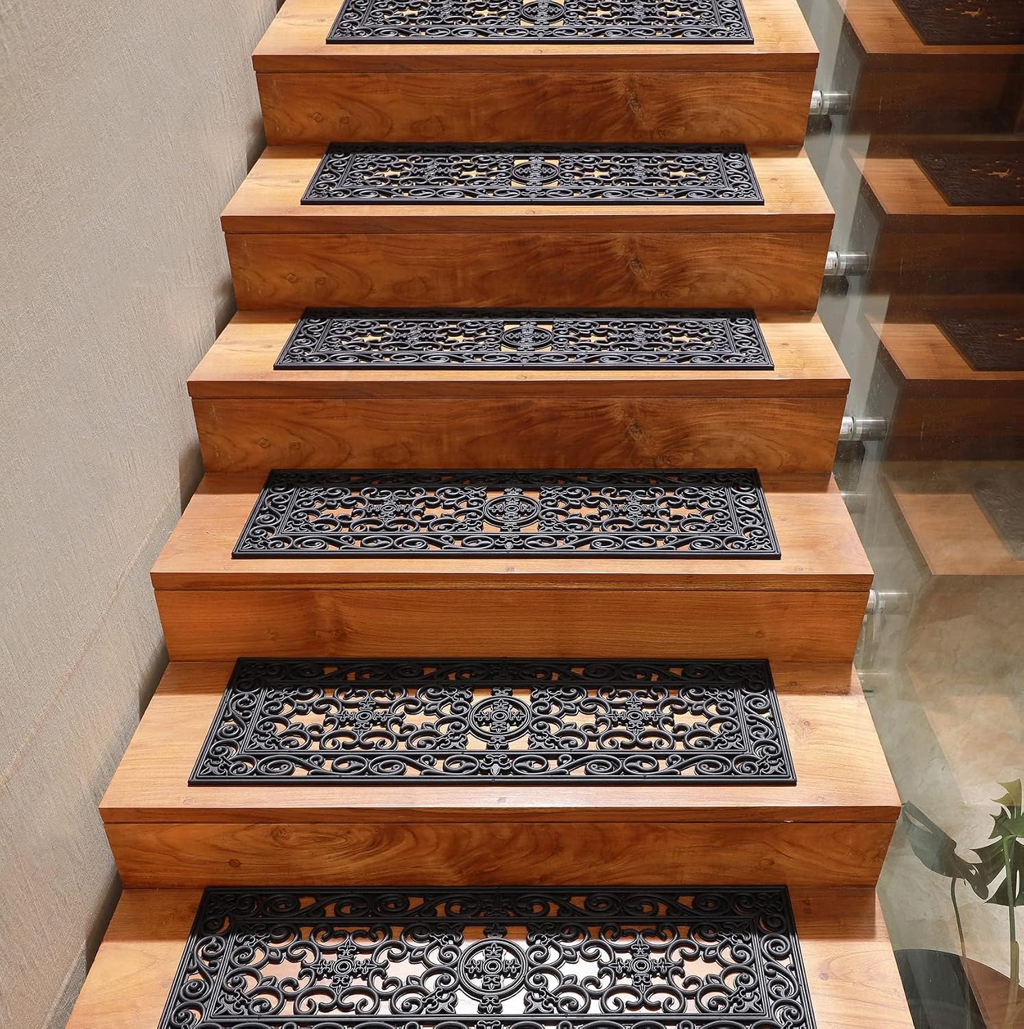 Heavy Duty 10x30 Non Slip Rubber Drainage Stair Mats