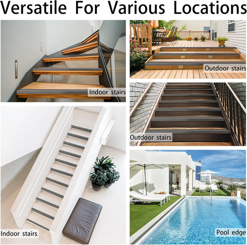 Anti Slip Rubber Stair Nosing Wear Resistant Safe Step Strips