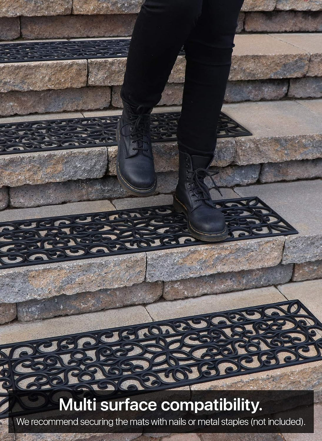 Anti Slip Large Rubber Outdoor Stair Step Protective Mats
