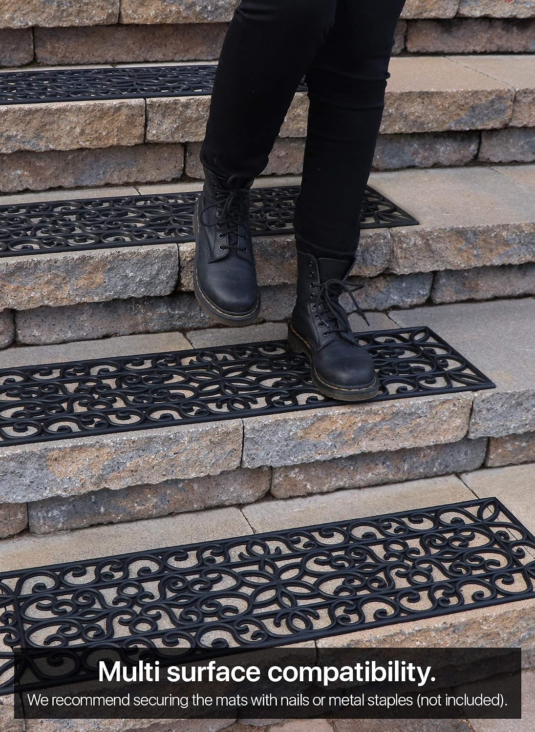 Anti Slip Large Rubber Outdoor Stair Step Protective Mats
