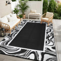 Quick Dry Reversible 5x8 Plastic Straw Outdoor Rug