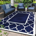 Foldable Reversible 5x8 Waterproof Plastic Outdoor Rug
