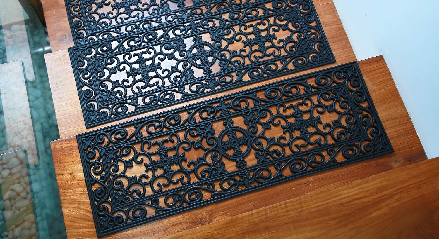 Heavy Duty 10x30 Non Slip Rubber Drainage Stair Mats