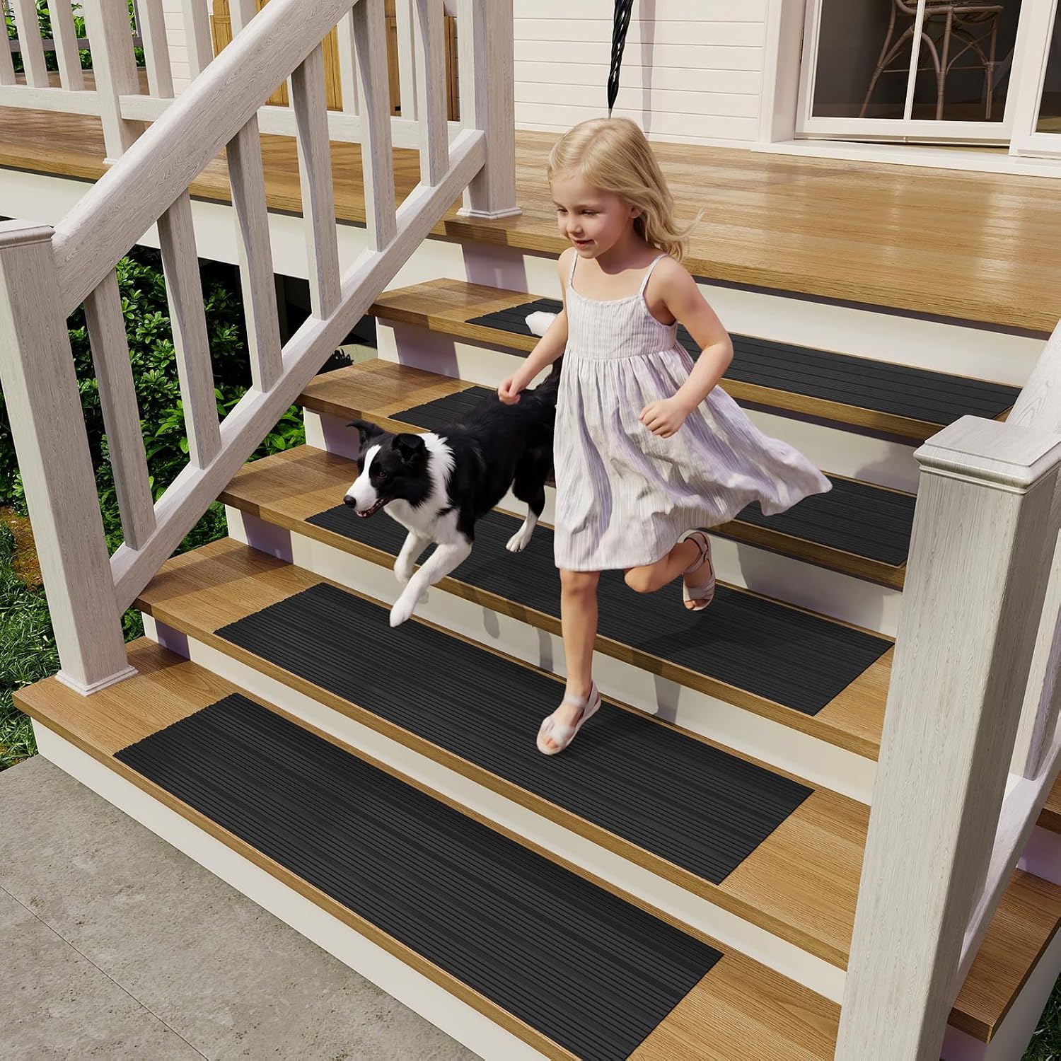 Non Slip All Weather PVC Stair Durable Outdoor Step Mats