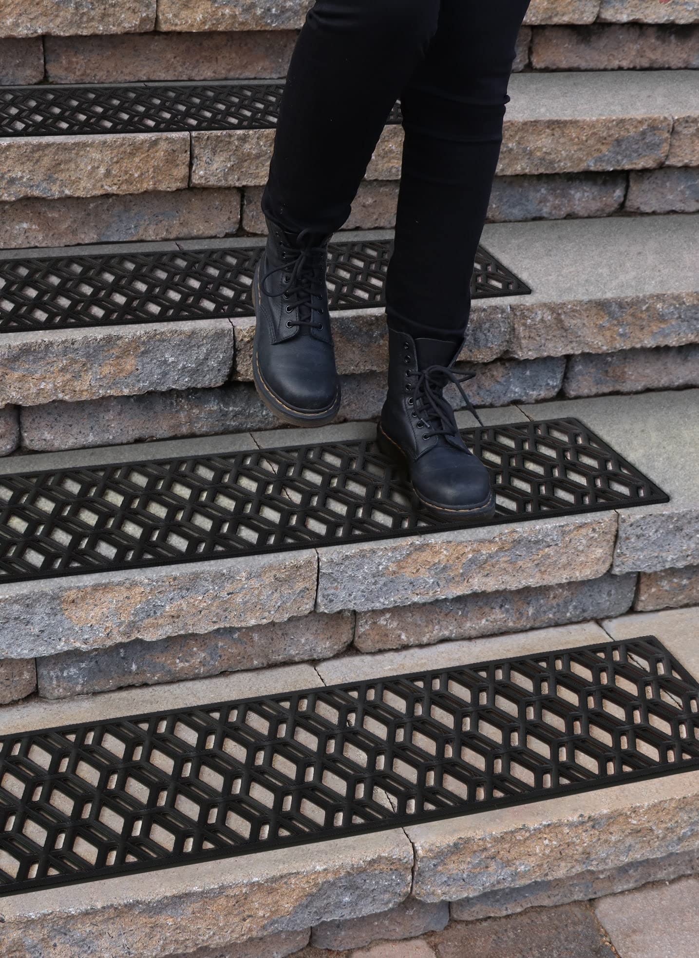 Anti Slip Large Rubber Outdoor Stair Step Protective Mats