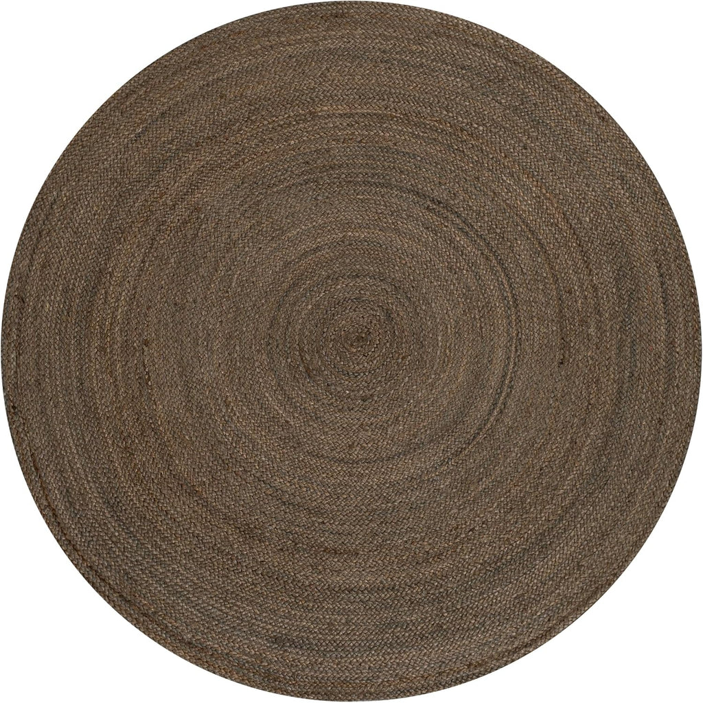 Coastal Braided Jute Round Pet Friendly Area Rug