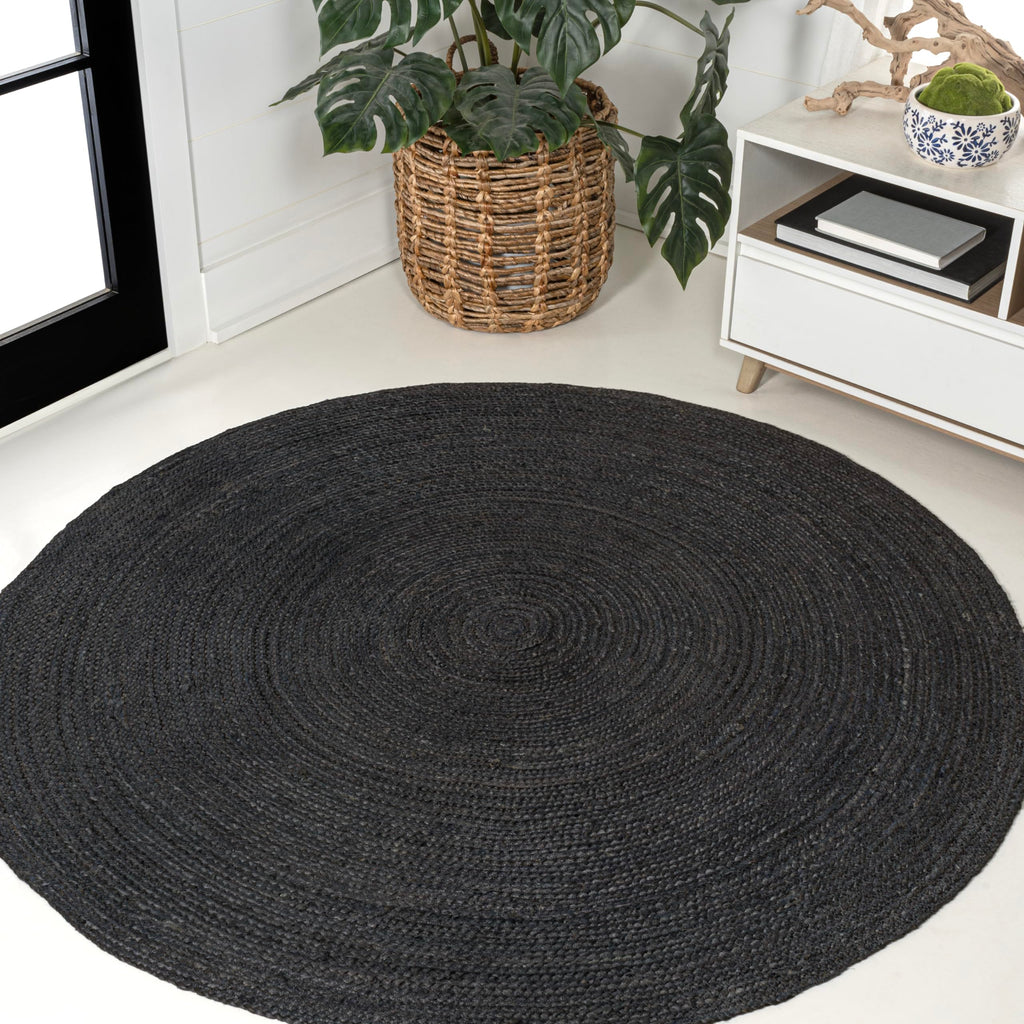 Coastal Braided Jute Round Pet Friendly Area Rug