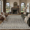 Vintage Distressed 8x10 Washable Non Slip Area Rug