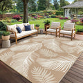 Reversible UV Resistant 8x10 Plastic Straw Outdoor Rug