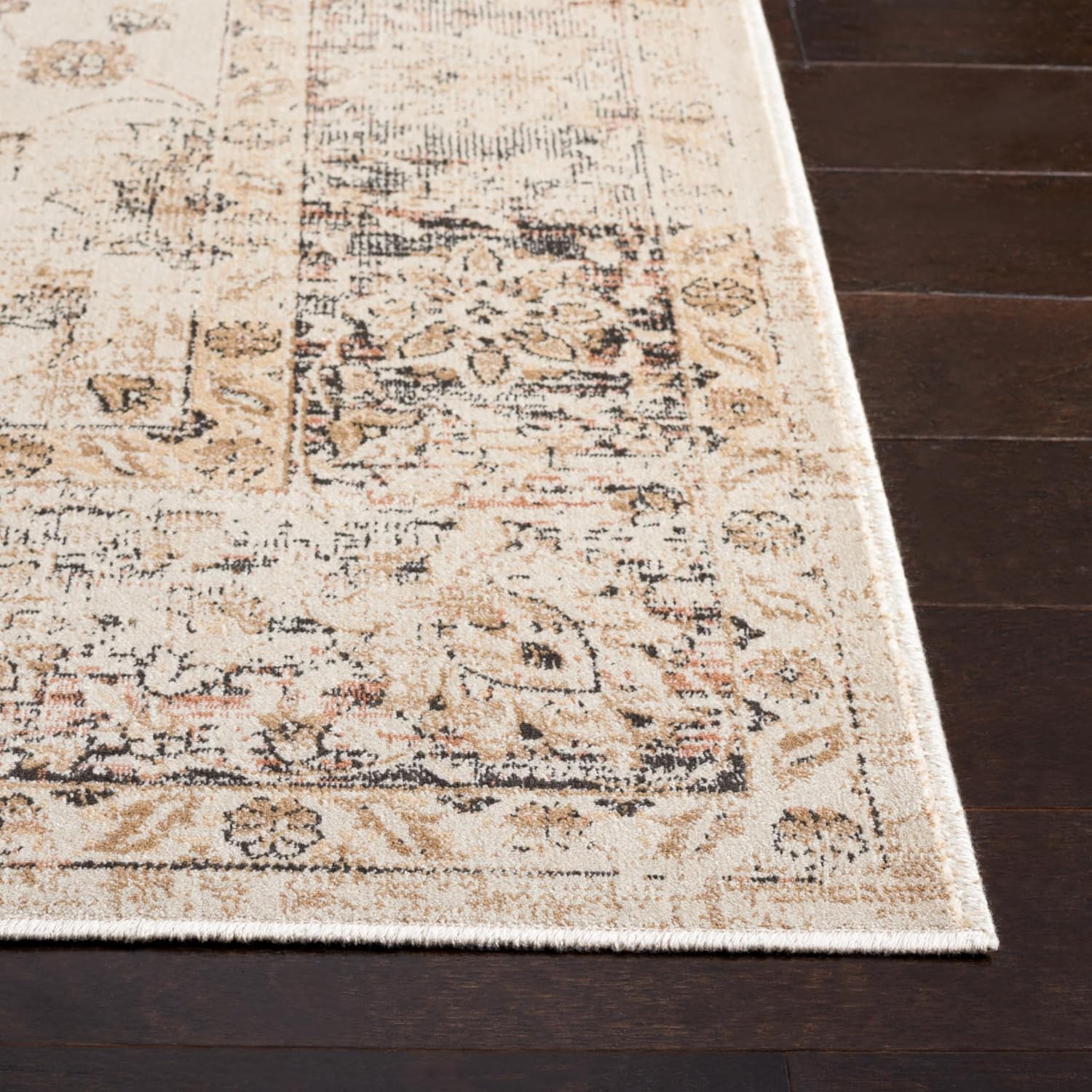 Oriental Distressed 5'1x7'6 Vintage Viscose Area Rug