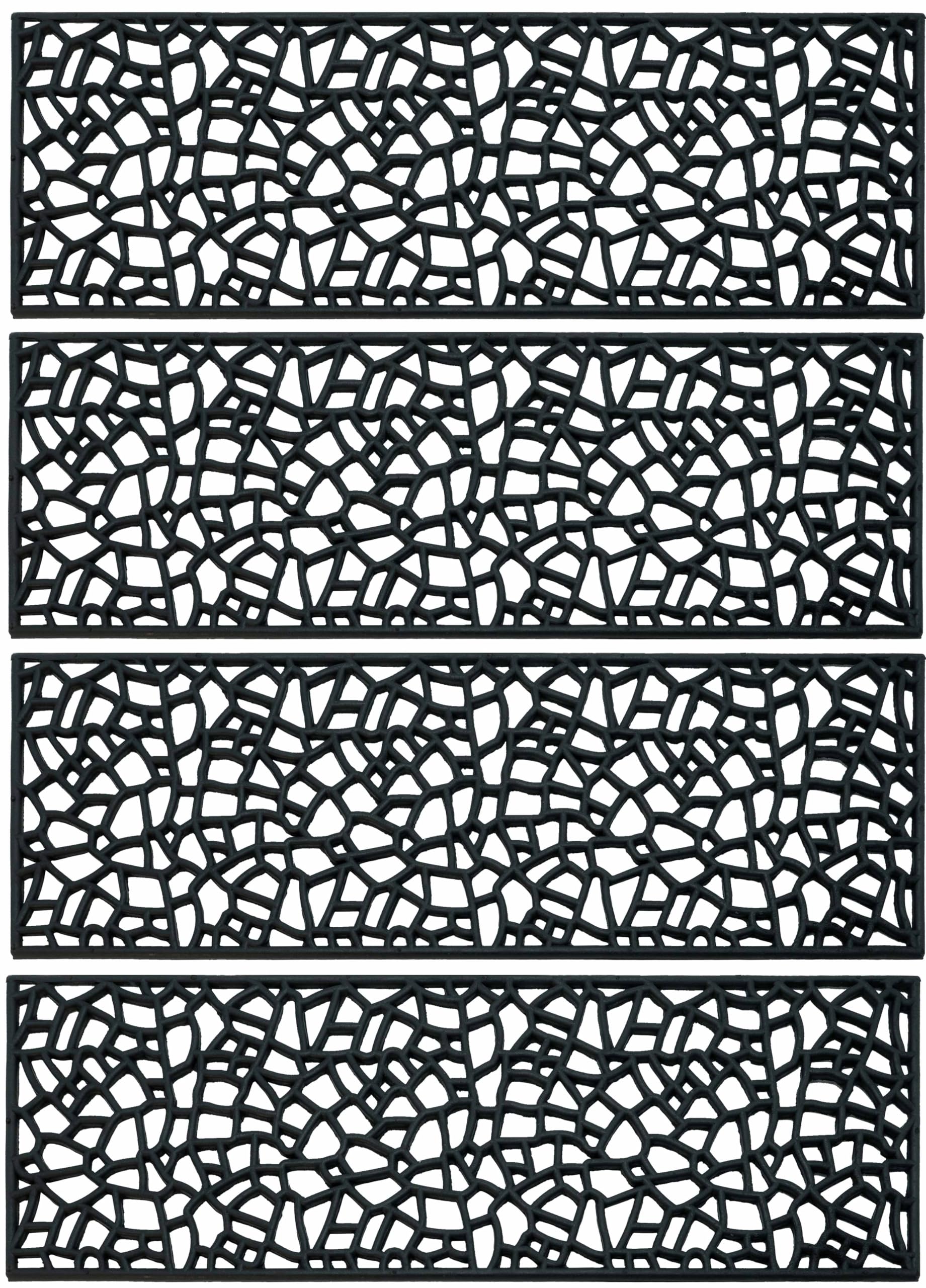 Leaf Pattern Non Slip Rubber Outdoor Stair Tread Mats