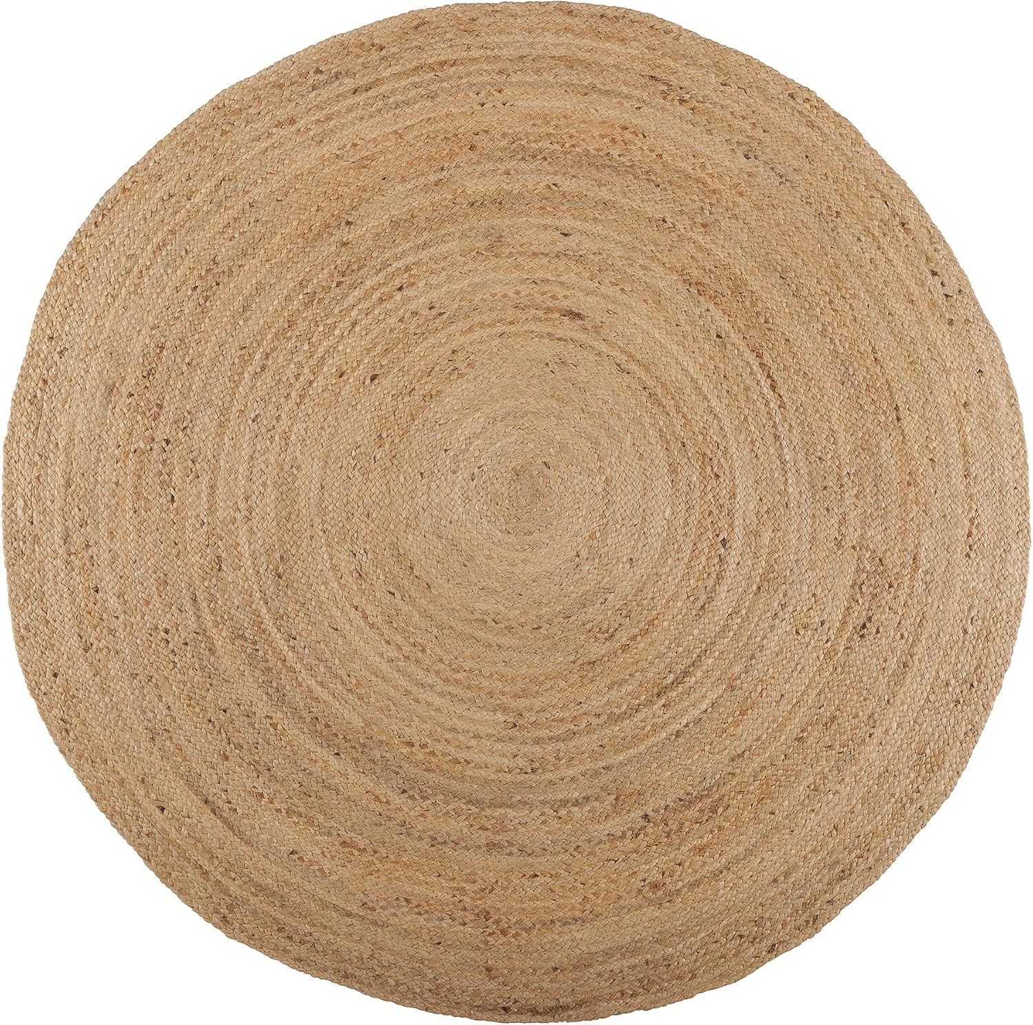 Handwoven Reversible Boho Jute Round Area Rug