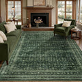 Vintage Boho 8x10 Washable Stain Resistant Area Rug