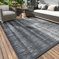 Reversible Waterproof 5x8 Plastic Straw Outdoor Patio Rug