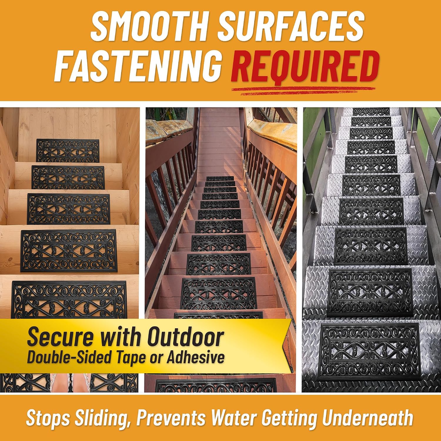 Scroll Lattice Non Slip Heavy Duty Rubber Outdoor Mats