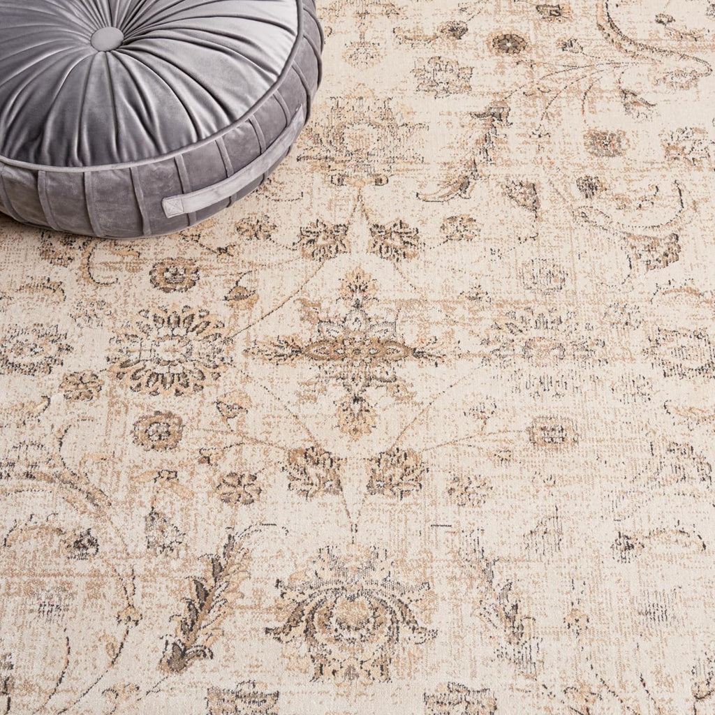 Oriental Distressed 5'1x7'6 Vintage Viscose Area Rug