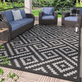 Reversible Waterproof 6x9 Plastic Straw Outdoor Patio Rug