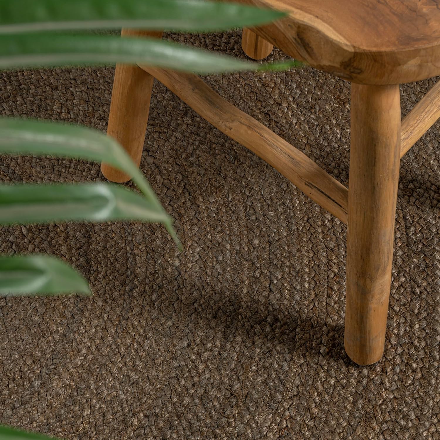 Coastal Braided Jute Round Pet Friendly Area Rug