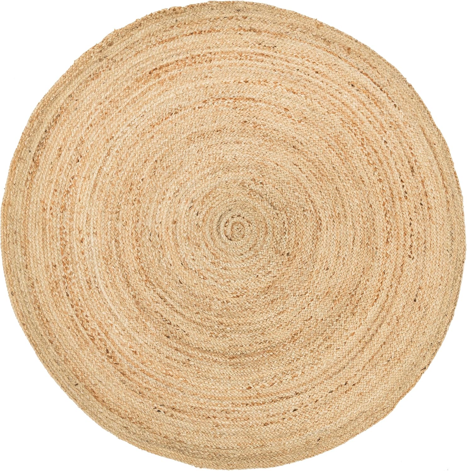 Handwoven Reversible Eco Jute Round Boho Farmhouse Area Rug